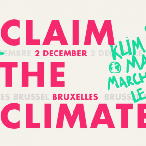 Klimaatmars in Brussel op 2 december