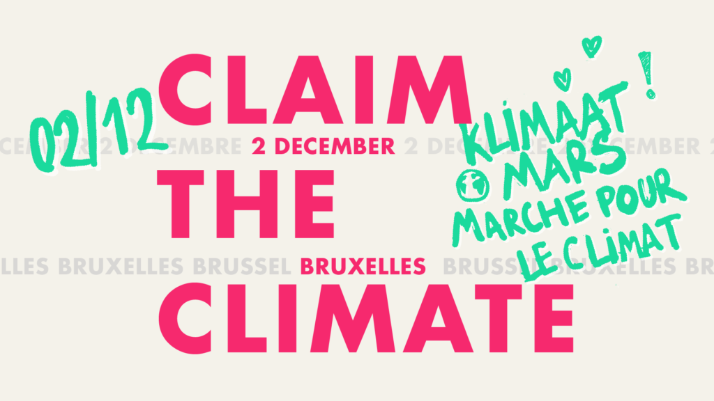 Klimaatmars in Brussel op 2 december