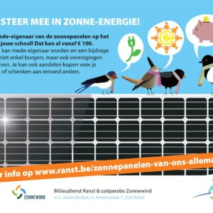 Word mede-eigenaar van de zonnepanelen op het dak van jouw school!